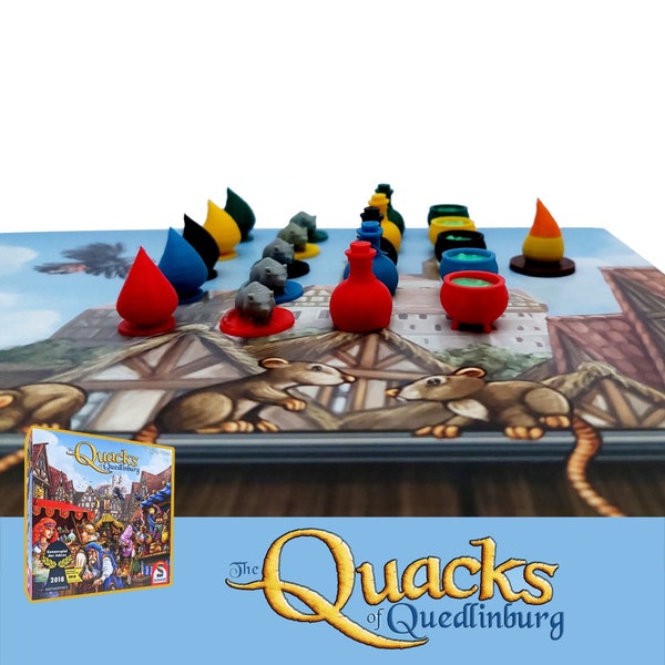 Die Quacks von Quedlinburg Spiel 26x Deluxe Tokens Basis/Erweiterungen