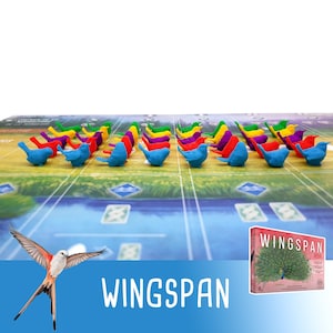 Wingspan + Asie Marqueurs d'action Oiseaux jetons