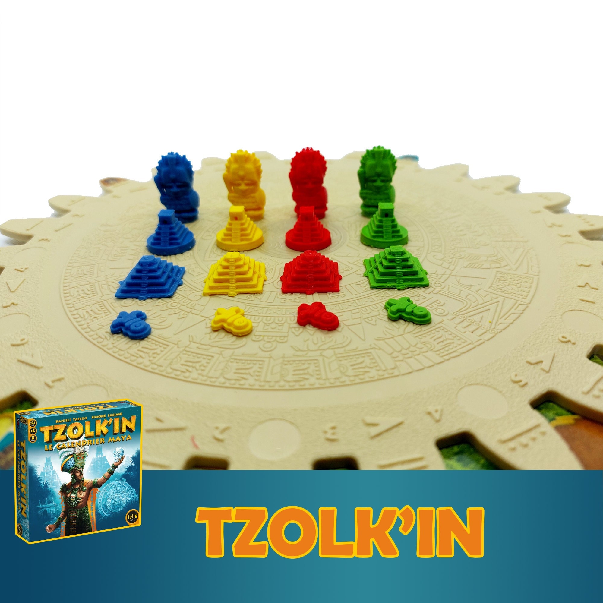 TZOLKIN PLAYER SET 56x TOKENS  expansion deluxe Exclusive Board Game Compatible 