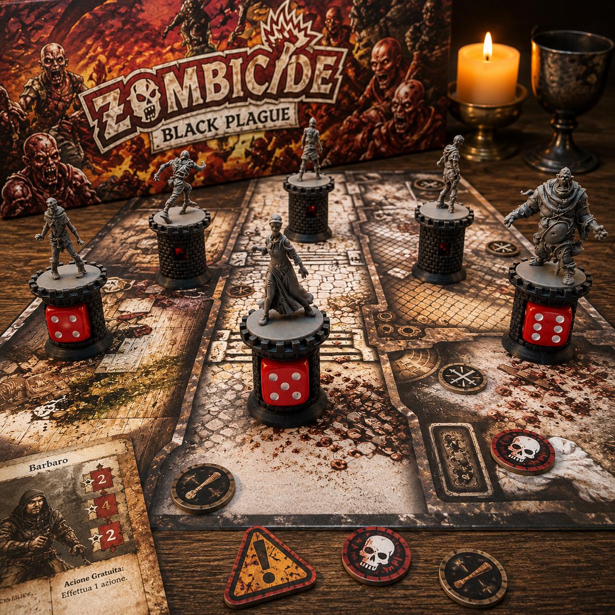 Zombicide Black Plague: No Rest For The Wicked – Expansión Con Dragón Necromántico Y Ballesta Para 1-6 Jugadores +14 Años