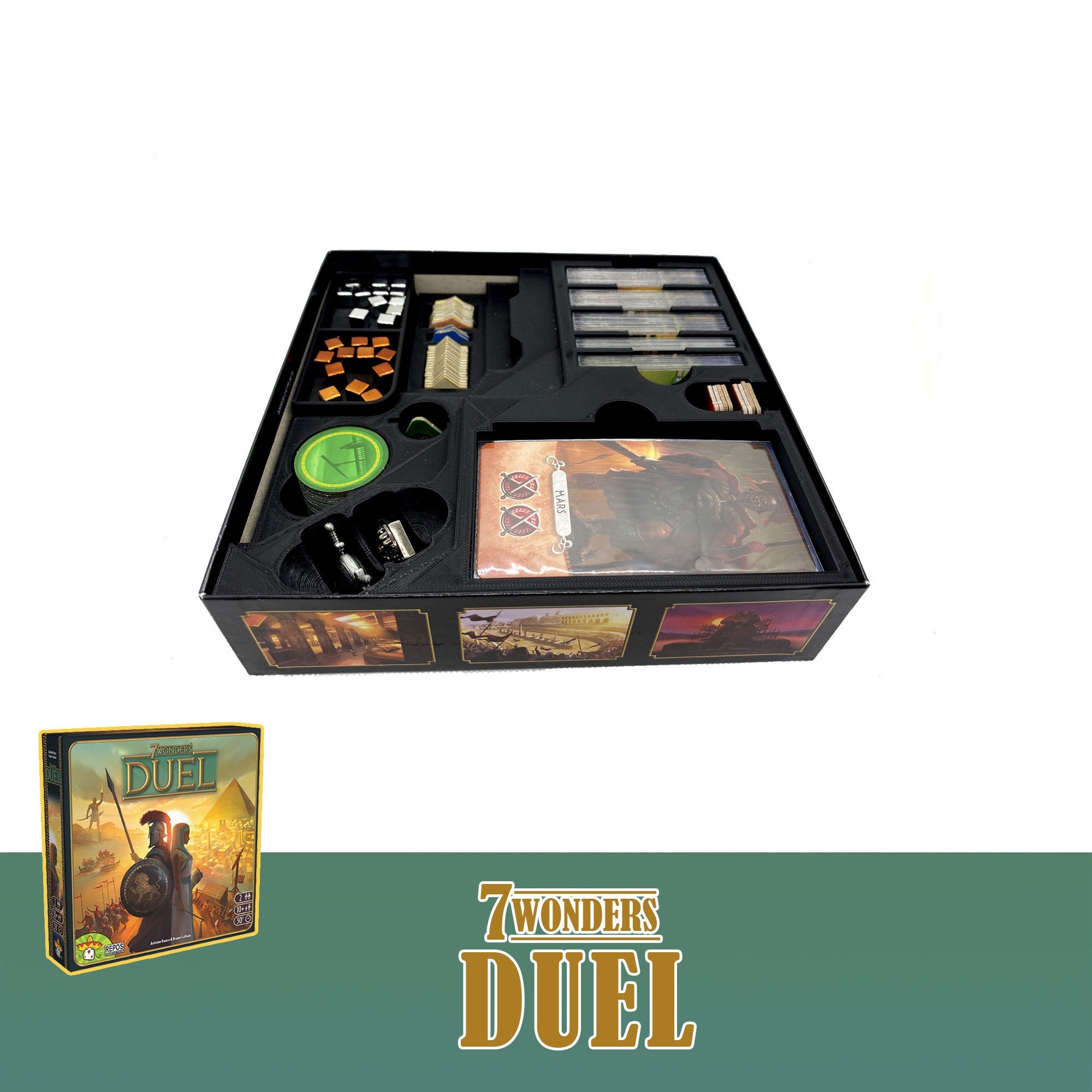 7 Wonders Duel Expansions pantheon-agora Board Game Insert 