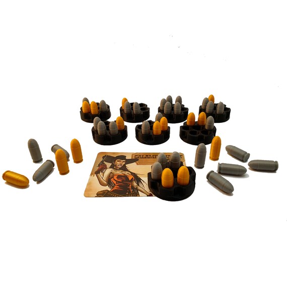 Bang 35x Bullet Token Board Game 8x Barrel
