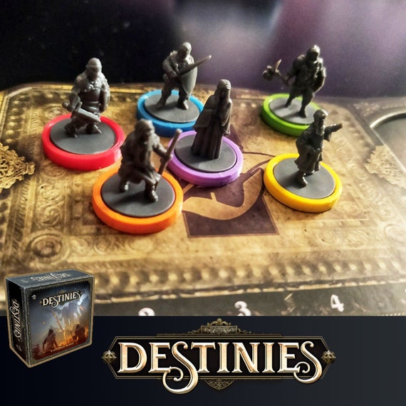 Destinies Miniature Bases Board Game Etsy