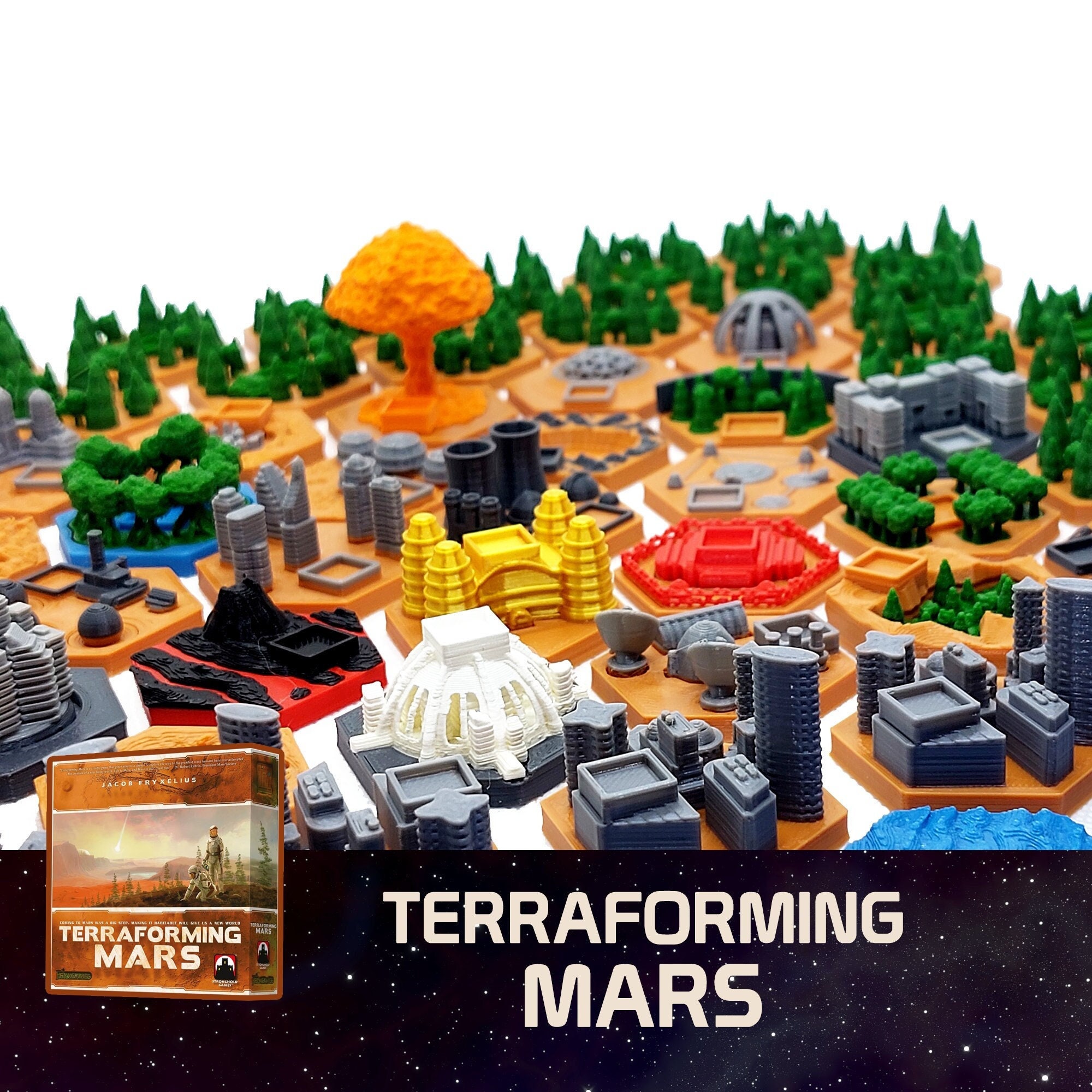 Terraforming Mars Set de Tuiles 3D pour le jeu -  France