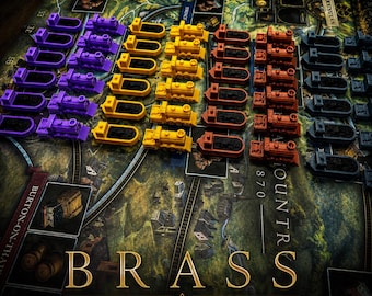 Brass Lancashire & Birmingham Deluxe 3D Tokens Upgrade Board Game Accessorie