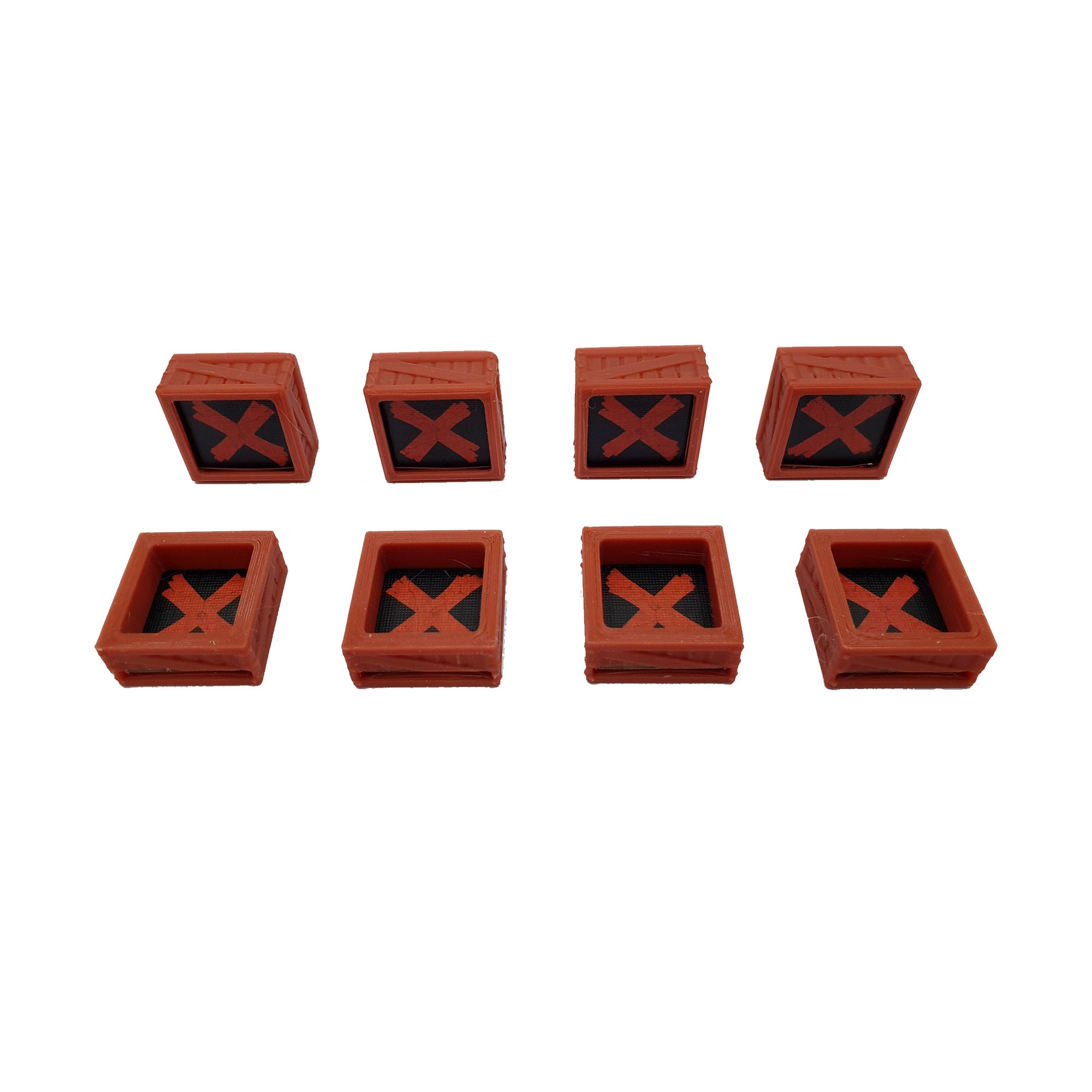 Zombicide Black Plague 8x Wooden Crate Objective Board Game 