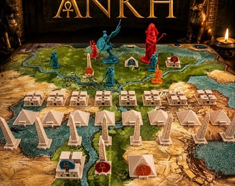 ANKH Gods of Egypt 3D Buildings Upgrade Deluxe Pyramids Temples & Obelisks Board Game Accessories