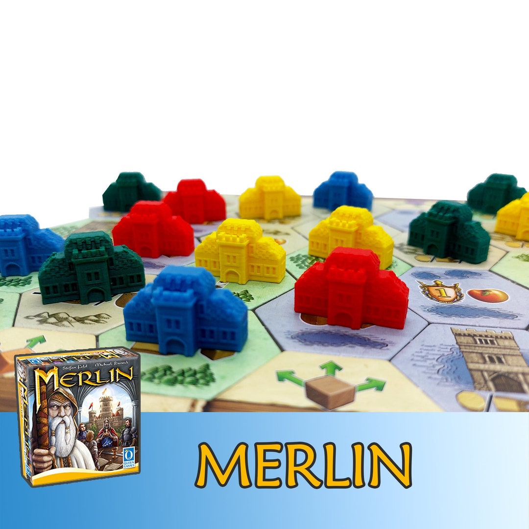 Merlin 28x Deluxe Castles Houses Board Game - Etsy