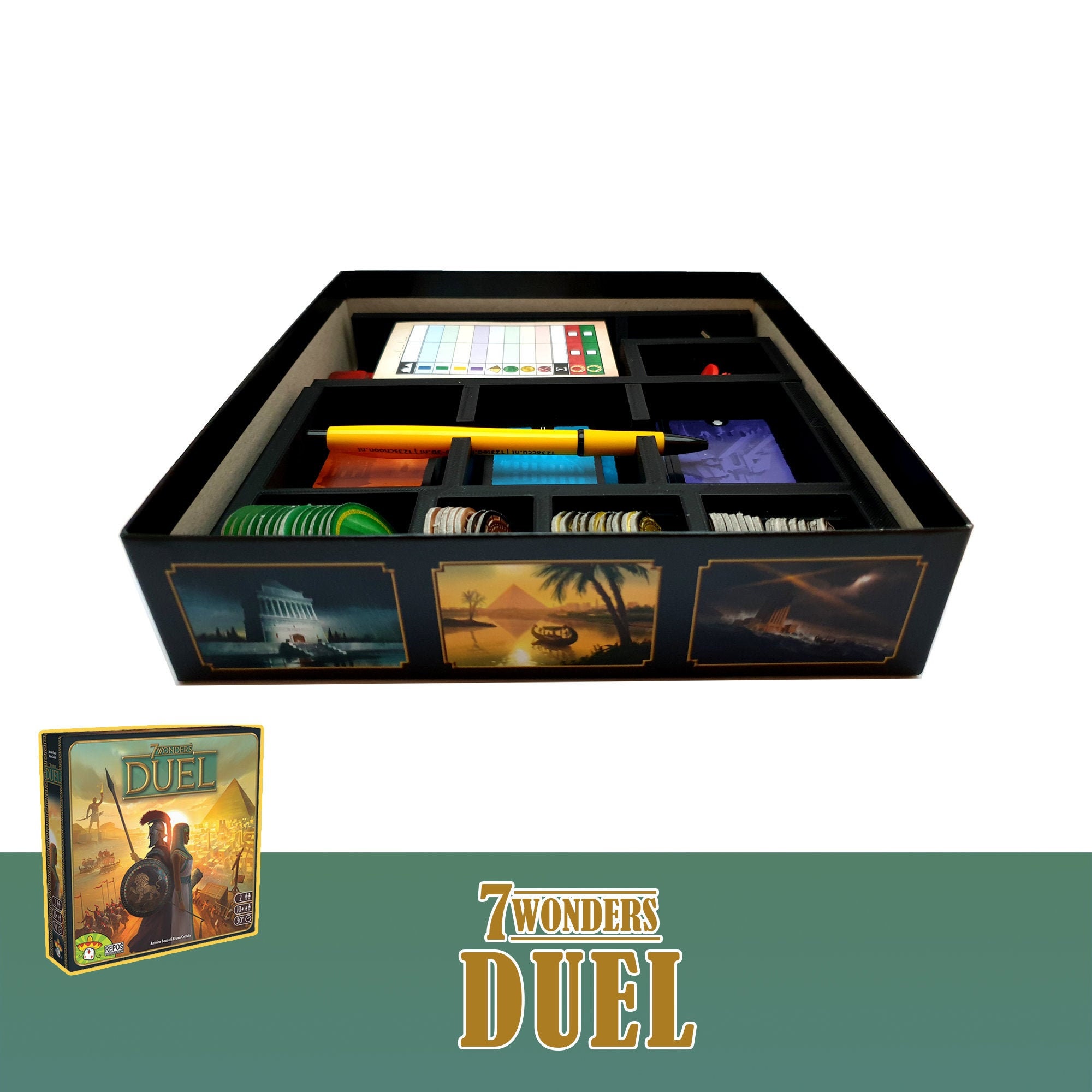 7 Wonders Duel Expansions Board Game Insert 
