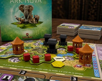 Ark Nova Zoo Structures Upgrade Kiosk Pavilion – 3D Printed Building Set