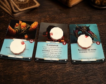 HP Damage Counter Dial 1-20 | Two-Sided Life Counter | Health Tracker Board Games TCG & RPG