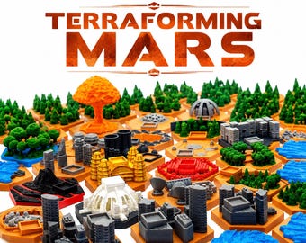 Terraforming Mars 3D Terrain Tiles Complete Board Game Upgrade Set