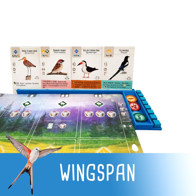 Wingspan Player Dashboard Cards Resources Board Game image 1
