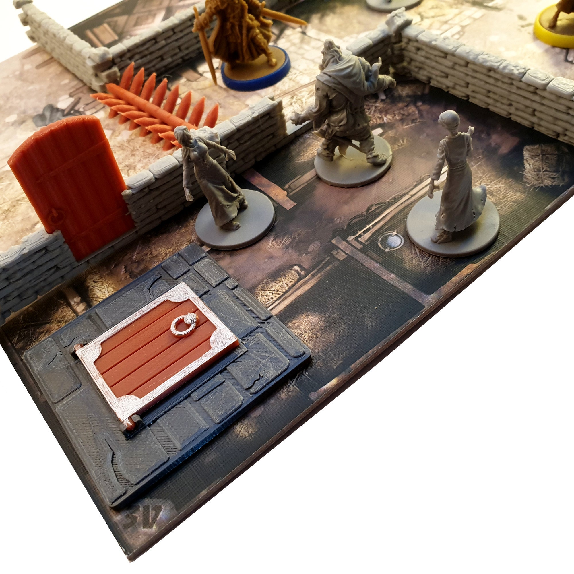 Zombicide Black Plague 4x Wooden Door Board Game 