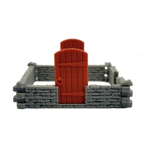 Paredes y puertas modulares Zombicide Black Plague, conjunto de terreno impreso en 3D para juego de mesa medieval imagen 2