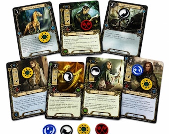 Lord of the Rings LCG Tokens | Attack, Defense, Exhaust & Quest Markers | for LOTR Card Game