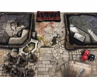 Zombicide Black Plague Tile Connectors | Objective Token Holder Clips, 3D Printed Board Game Upgrade