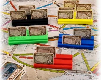 Set porta carte Ticket to Ride, organizer per giochi da tavolo stampato in 3D