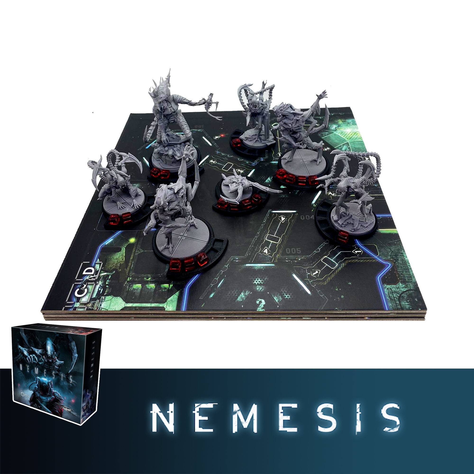 Nemesis 14x Monster Bases Wound Markers Board Game - Etsy