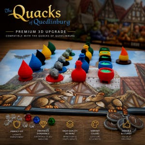 Die Quacksalber von Quedlinburg 3D Upgrade Set | Deluxe Ressourcen Token | Trank Flaschen | Brettspiel Upgrade