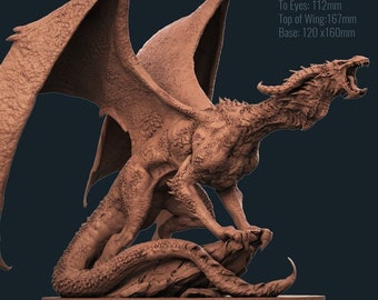 Gran dragon modelo de dragón de mesa de Print My Minis