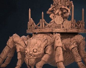 Goblin King Arachnid Mount 32mm Resina Modelos Impresos 3D