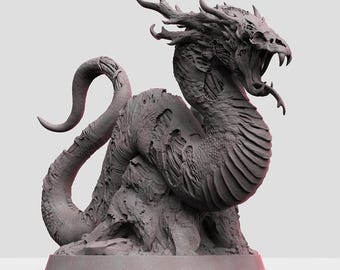 Wyrm no muerto: modelo de mesa impreso en 3D