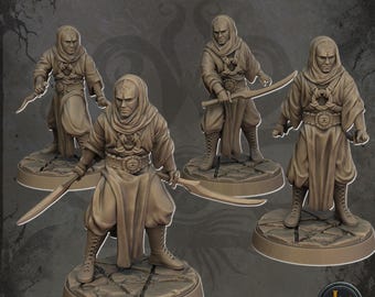 Cultistas: modelos de mesa impresos en resina 3D