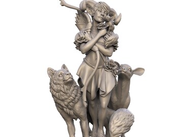 Fauno de rocío de Mira: kit de resina de 75 mm (copia)