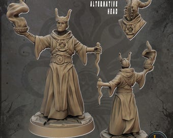 Líder cultista: modelos de mesa impresos en resina 3D