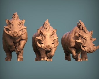 Great Boars Tabletop Models from Print My Minis