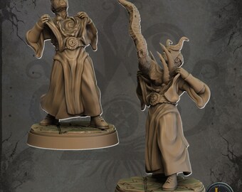 Líder del Culto Poseído: Modelo de mesa impreso en resina 3D