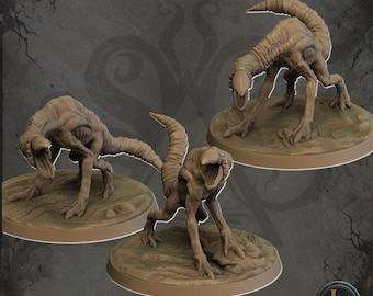 Acechadores de arena: modelos de mesa impresos en resina 3D