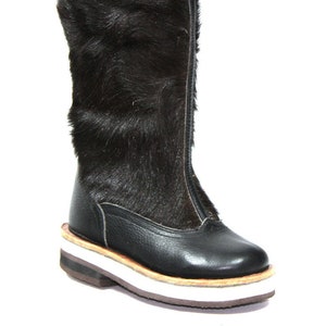 Black Fur Boots image 1