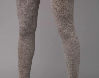 100% Sheep Wool Thigh High Socks