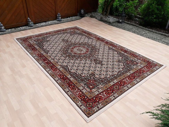 Mongolian Classic Pattern Multicolour Wool Carpet (200×300