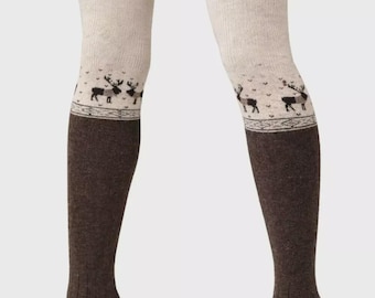 100% Sheep Wool Socks-Thick Warm Winter Socks, Mongolian Thermal Socks, Natural Wool Gift for Women