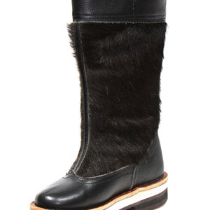 Black Fur Boots image 2