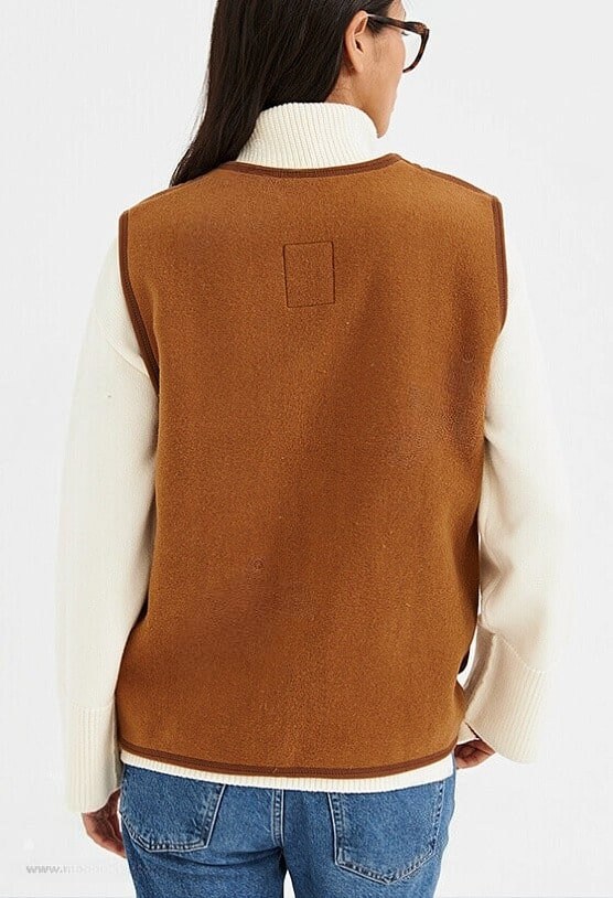 Camel Wool Vest - Etsy
