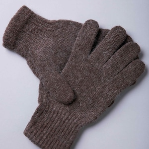 Mongolian Brown Yak Wool Adult’s Gloves