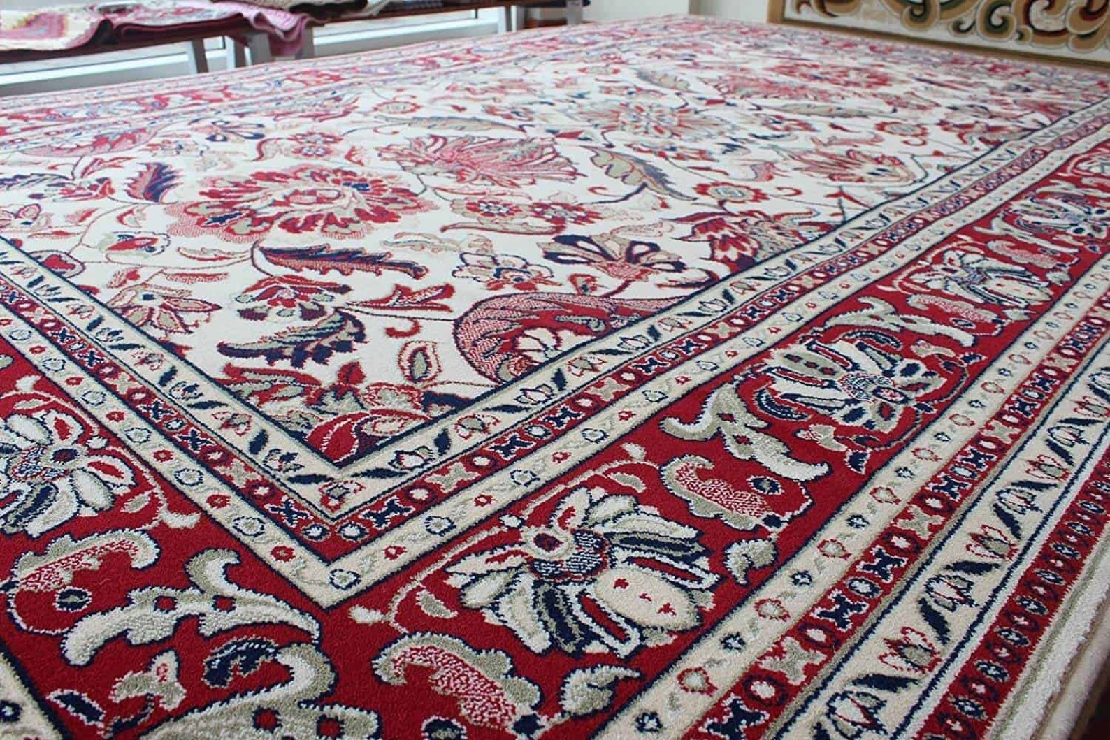 Mongolian Classic Pattern Red Wool Carpet 200300 Cm Etsy