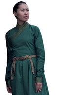 Mongolian 13 th Century Women’s Green Deel product logo