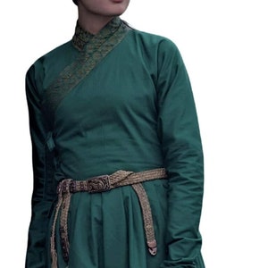 Mongolian 13 th Century Women’s Green Deel