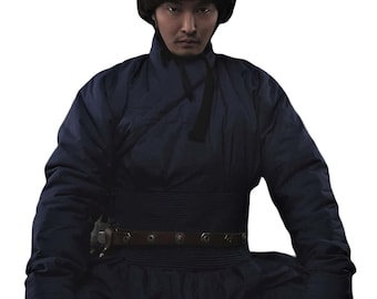 Mongolian 13 th Century Blue Warrior Deel