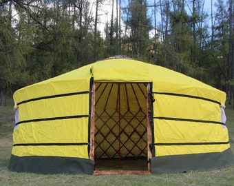 Camping Yurt(Burnt Wood Finish)
