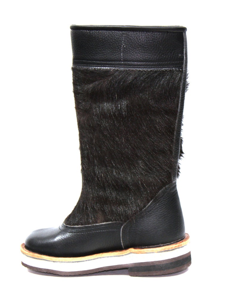 Black Fur Boots image 3