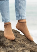 60% Camel Wool Ankle Socks-Thick Warm Winter Socks, Mongolian Thermal Hiking Socks, Natural Wool Gift for Men Women product logo