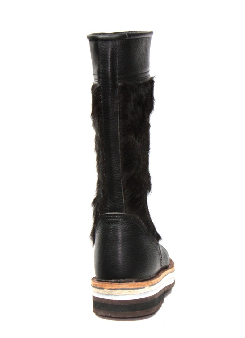 Black Fur Boots image 4