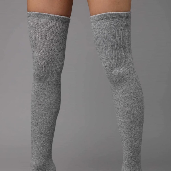 Wool Thigh Highs Etsy