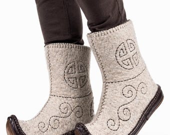 Felt Boots-Handmade Boots, Warm Gift